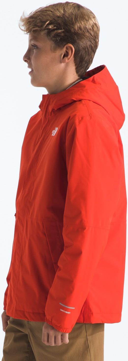 Warm Antora Rain Jacket - Boys - lava red 1