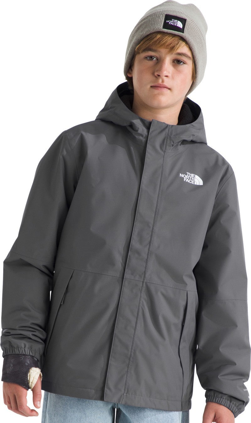 Warm Antora Rain Jacket - Boys - smoked pearl 1