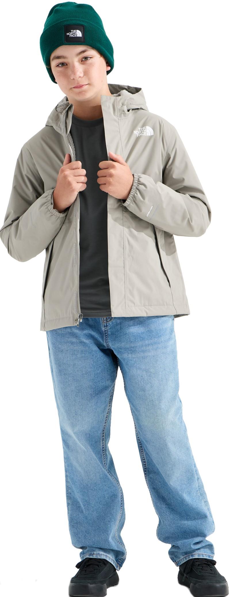 Warm Antora Rain Jacket - Boys - stone slab 1