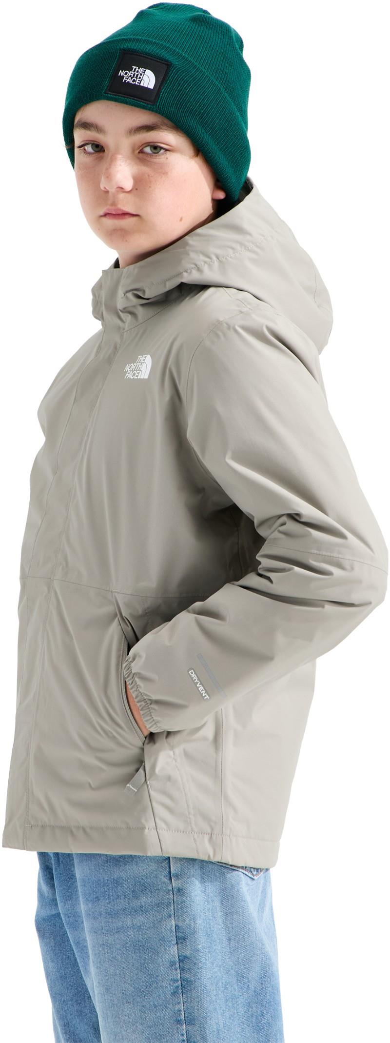 Warm Antora Rain Jacket - Boys - stone slab 1