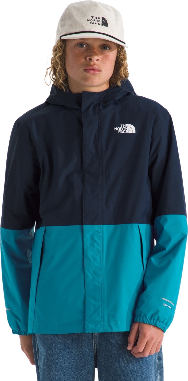 Warm Antora Rain Jacket - Boys - summit navy / dusk blue 1