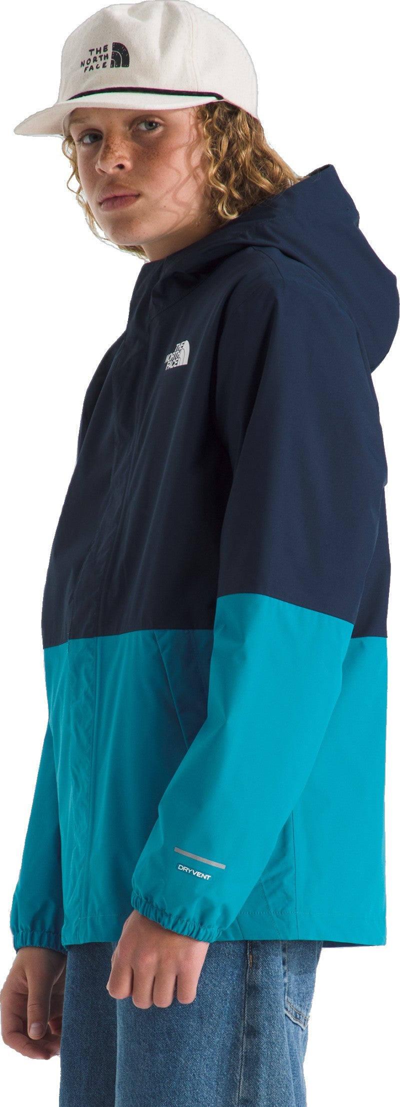Warm Antora Rain Jacket - Boys - summit navy / dusk blue 1