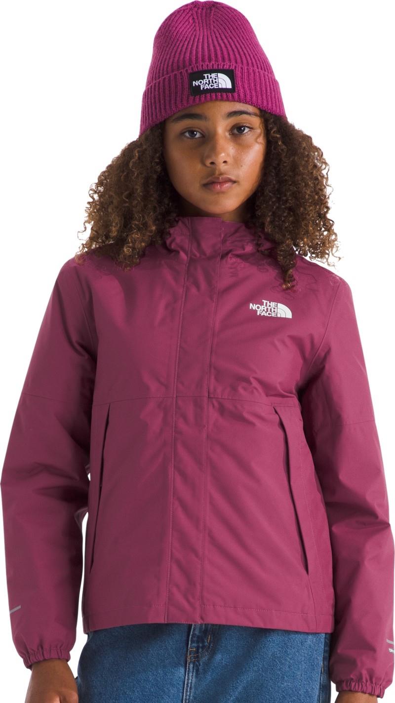 Warm Antora Rain Jacket - Girls - cyber berry 1