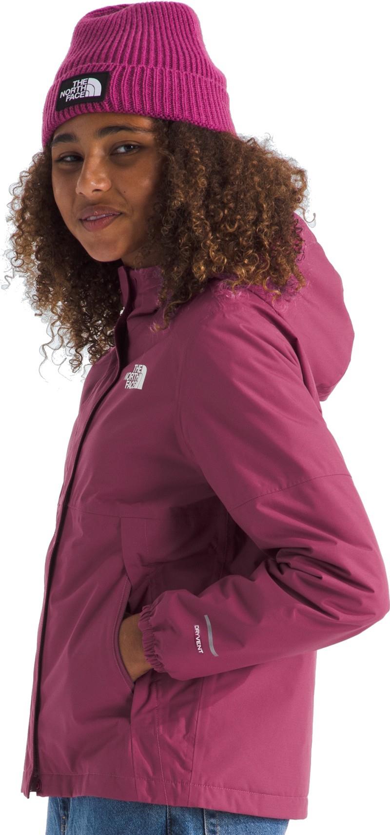Warm Antora Rain Jacket - Girls - cyber berry 1