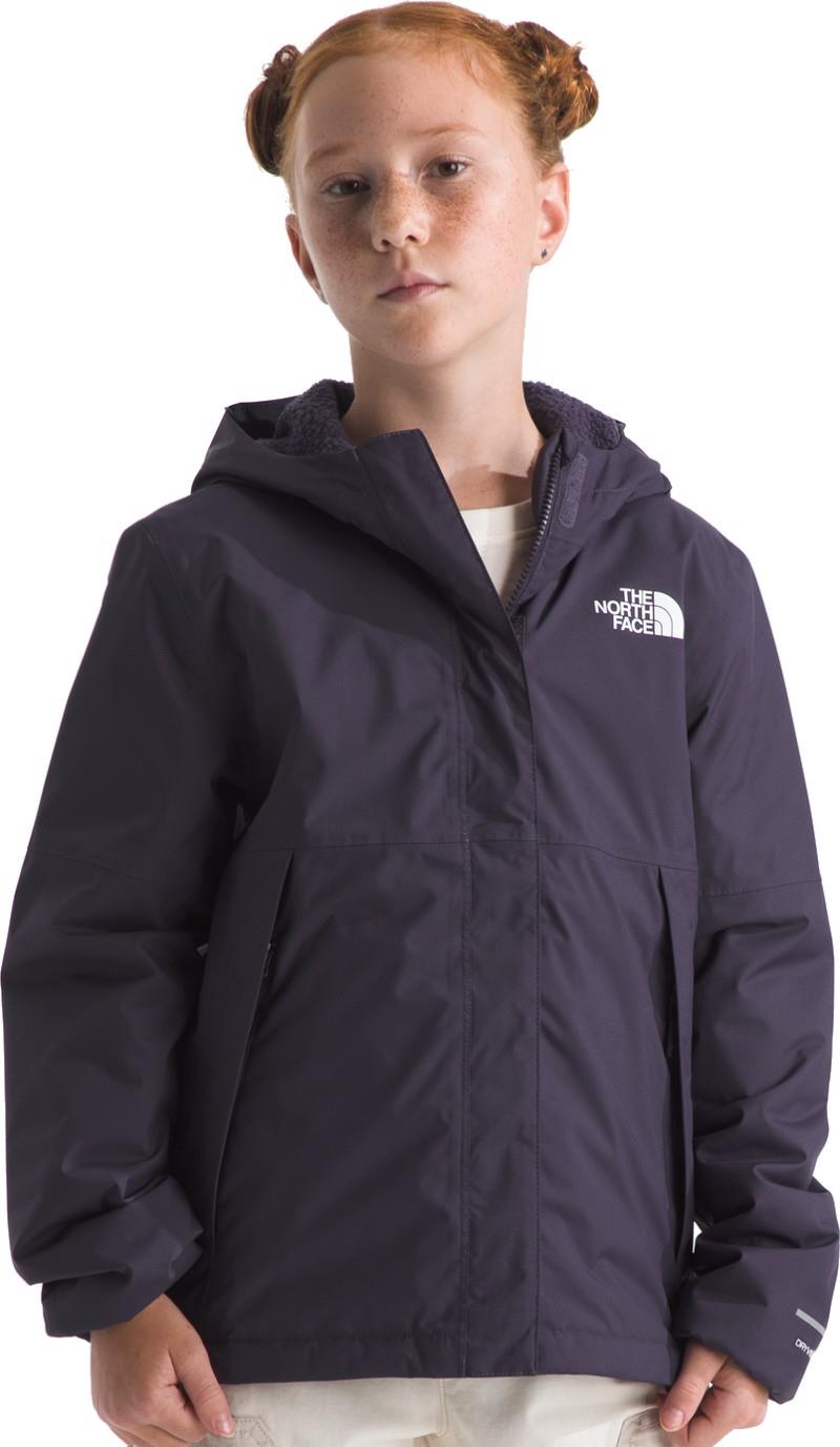 Warm Antora Rain Jacket - Girls - endless dusk 1