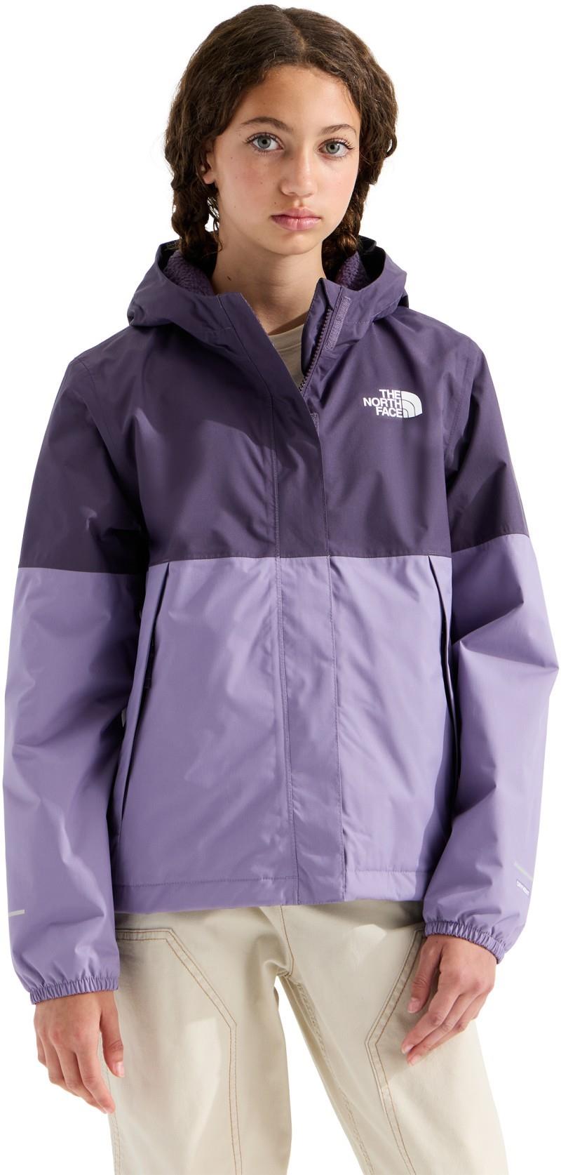 Warm Antora Rain Jacket - Girls - endless dusk / grounded plum 1