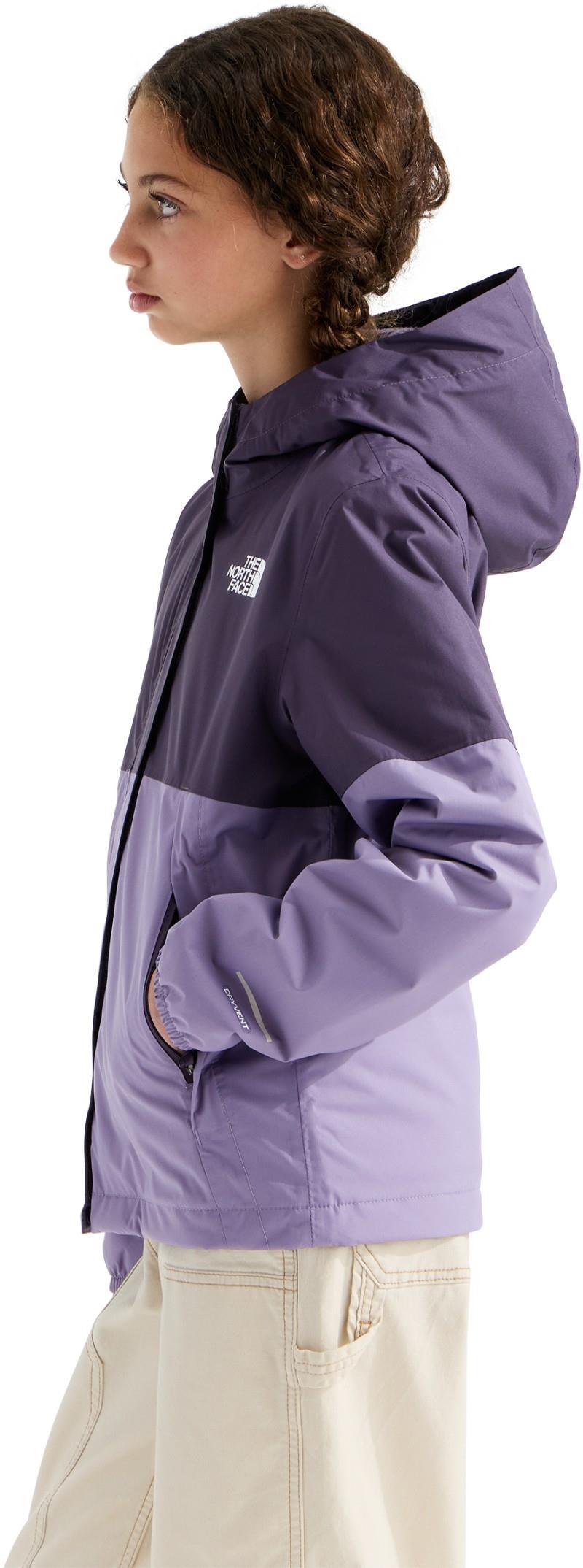 Warm Antora Rain Jacket - Girls - endless dusk / grounded plum 1