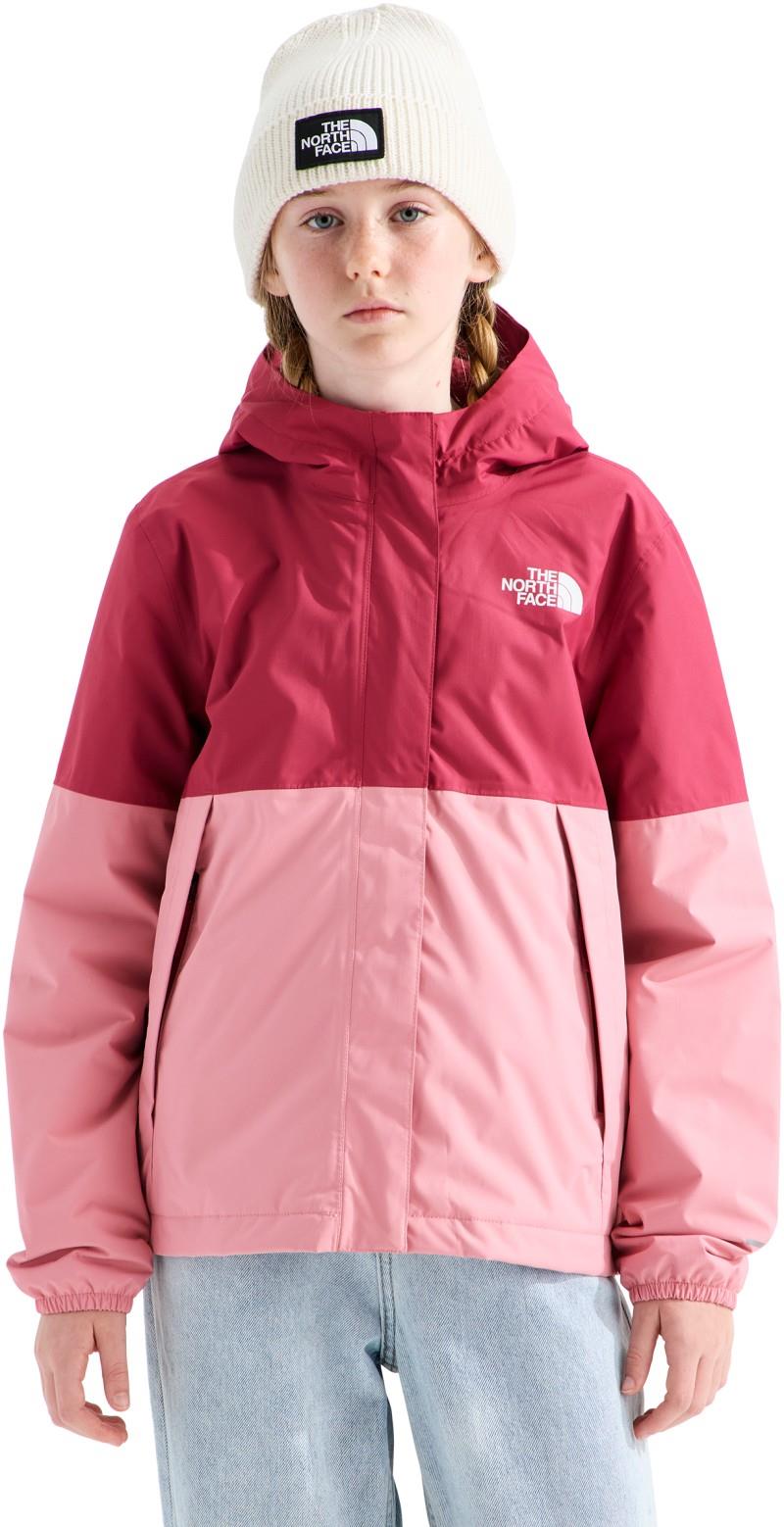 Warm Antora Rain Jacket - Girls - fermented clay / primrose 1