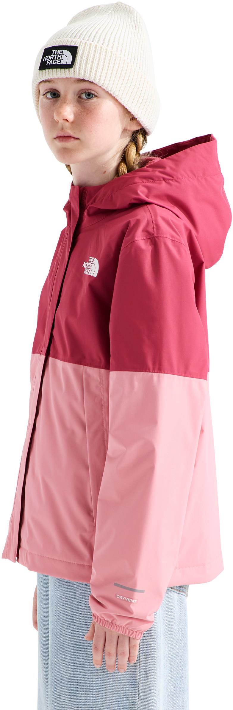 Warm Antora Rain Jacket - Girls - fermented clay / primrose 1