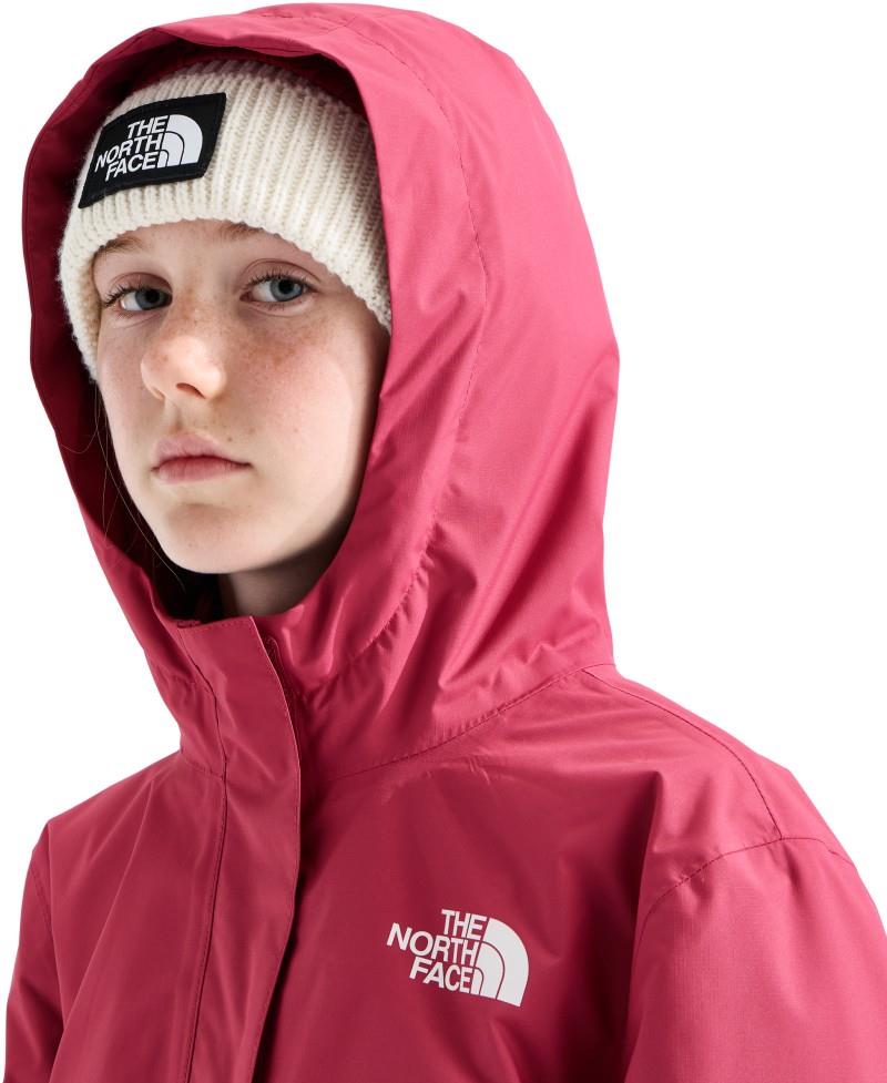 Warm Antora Rain Jacket - Girls - fermented clay / primrose 1