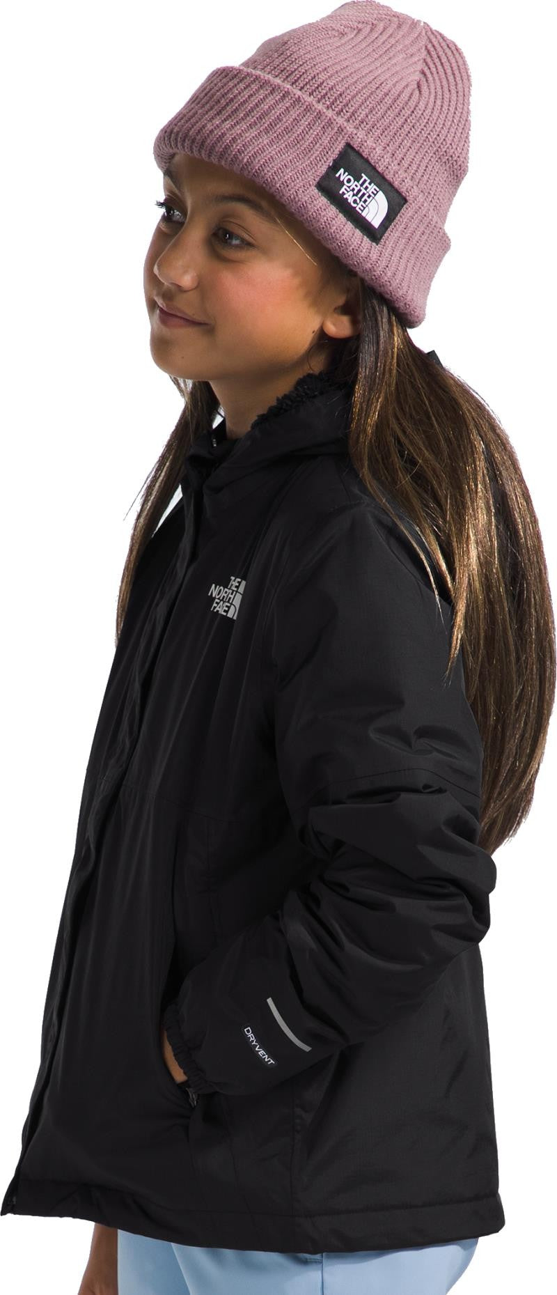 Warm Antora Rain Jacket - Girls - tnf black 1