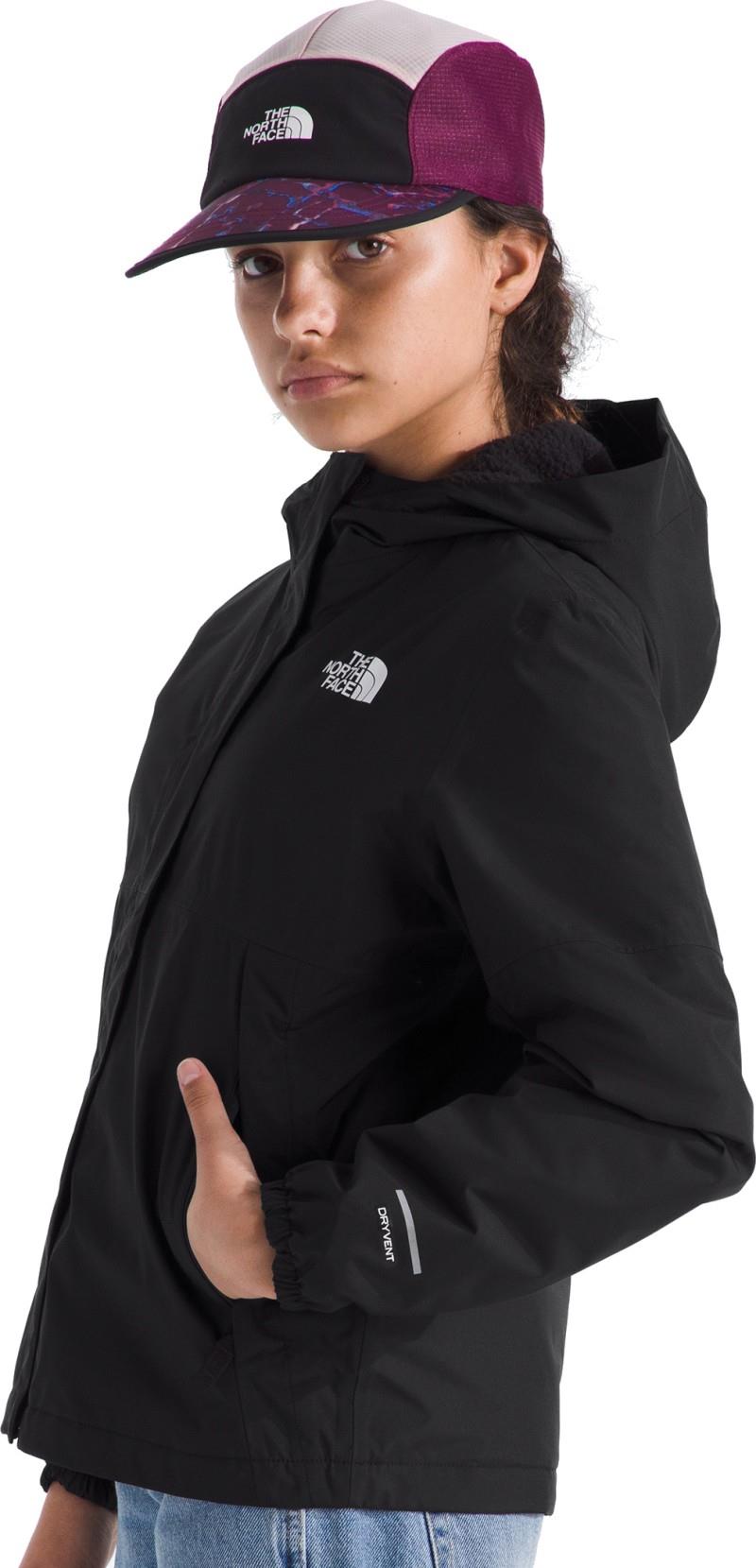 Warm Antora Rain Jacket - Girls - tnf black / tnf black 1