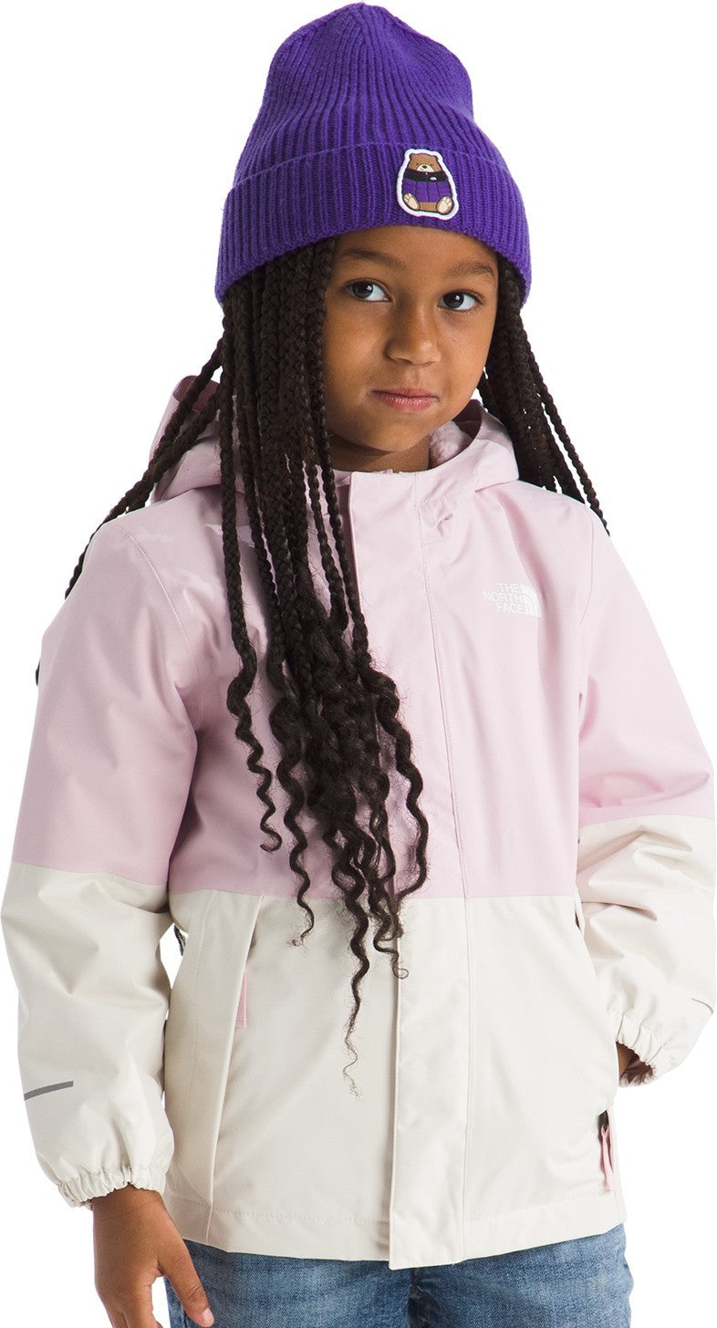 Warm Antora Rain Jacket - Kids - pale blossom / white dune 1
