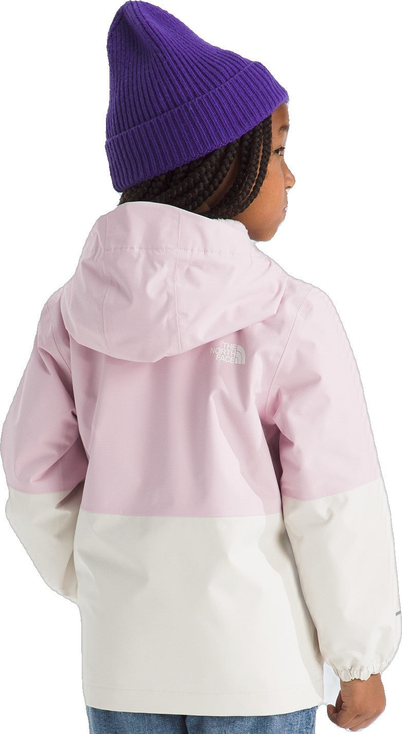 Warm Antora Rain Jacket - Kids - pale blossom / white dune 1