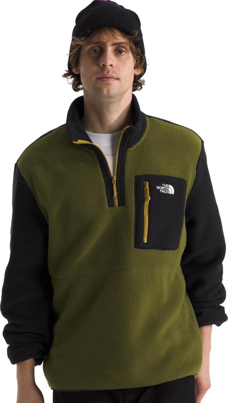 Yumiori 1/4 Zip - Mens - forest olive / tnf black / amber green 1