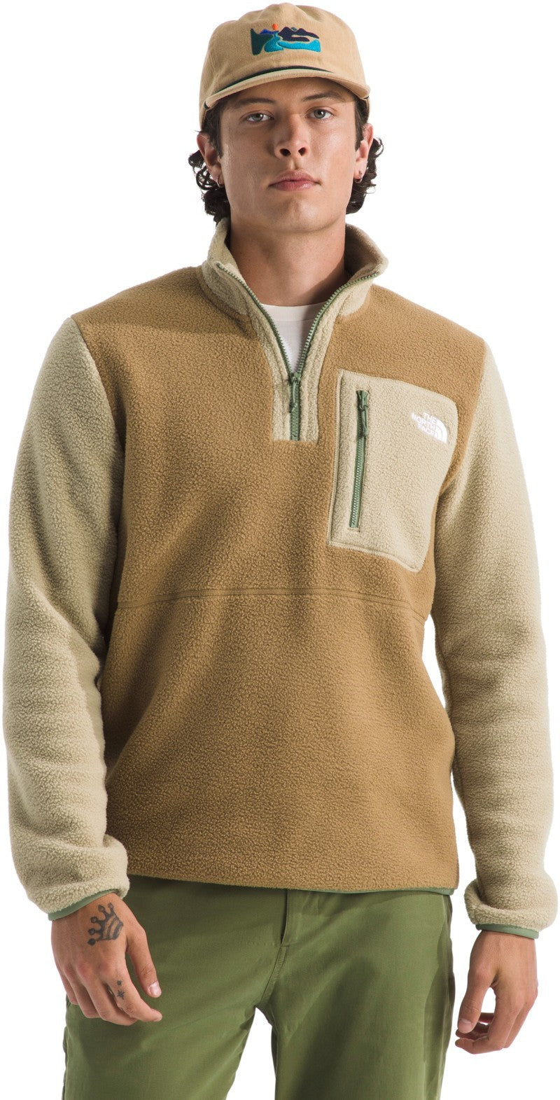 Yumiori 1/4 Zip - Mens - utility brown / khaki stone / bark mist 1