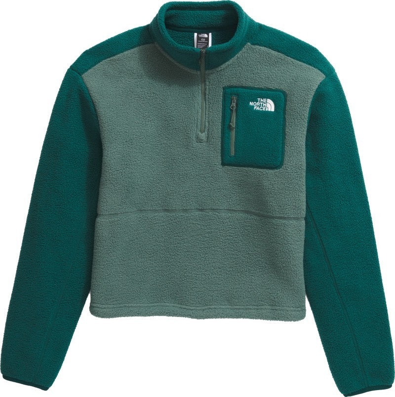 Yumiori 1/4 Zip - Womens - duck green / deep nori 1