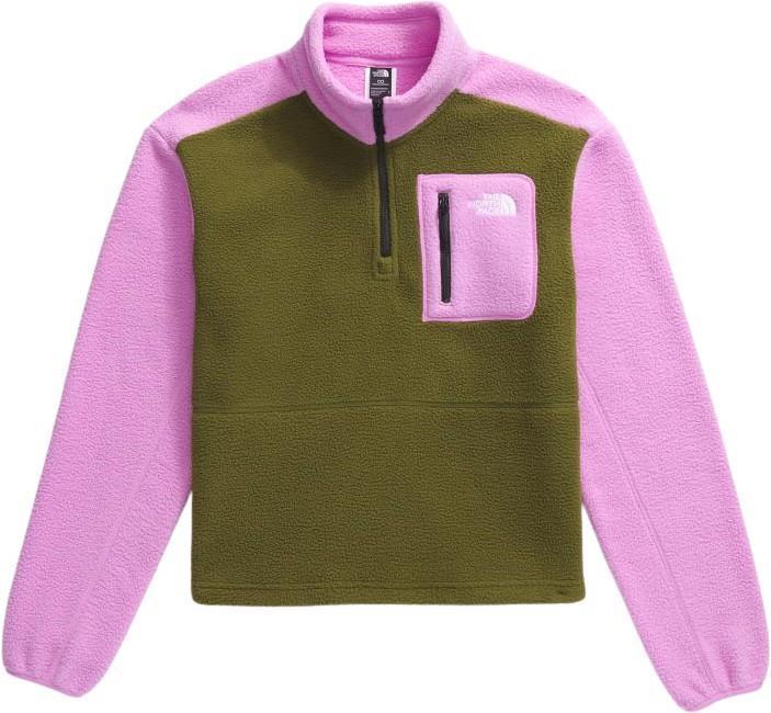 Yumiori 1/4 Zip - Womens - forest olive / dragonfruit / tnf black 1