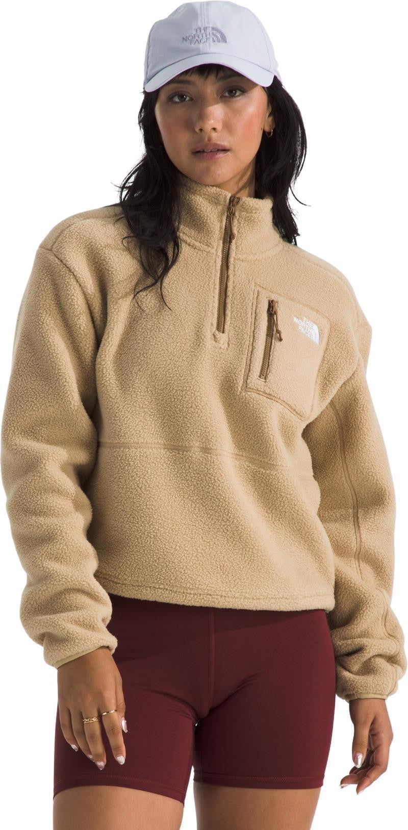 Yumiori 1/4 Zip - Womens - khaki stone / khaki stone / utility brown 1