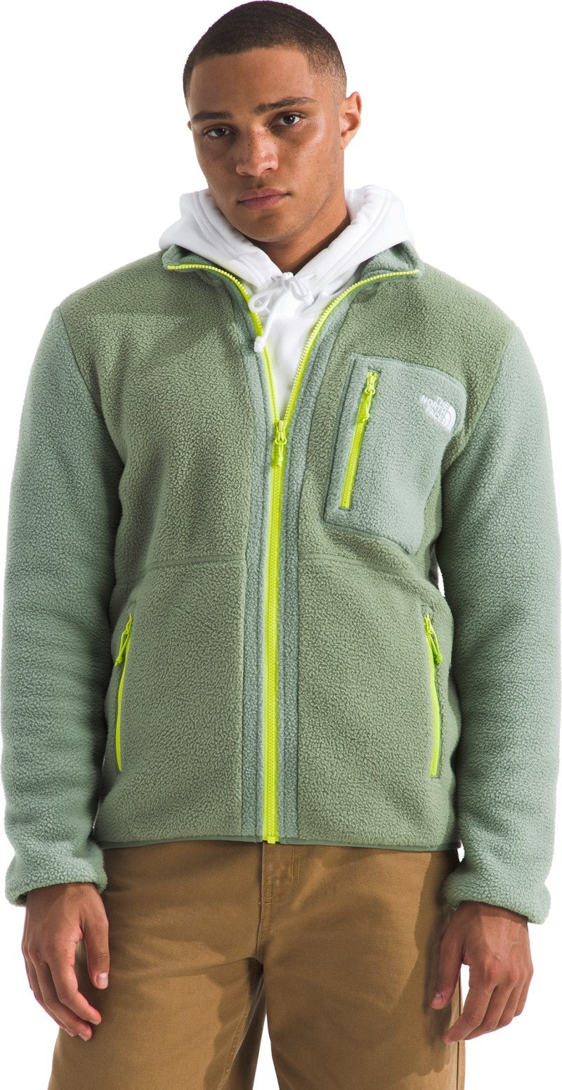 Yumiori Full Zip - Mens - bark mist / slate moss / fizz lime 1