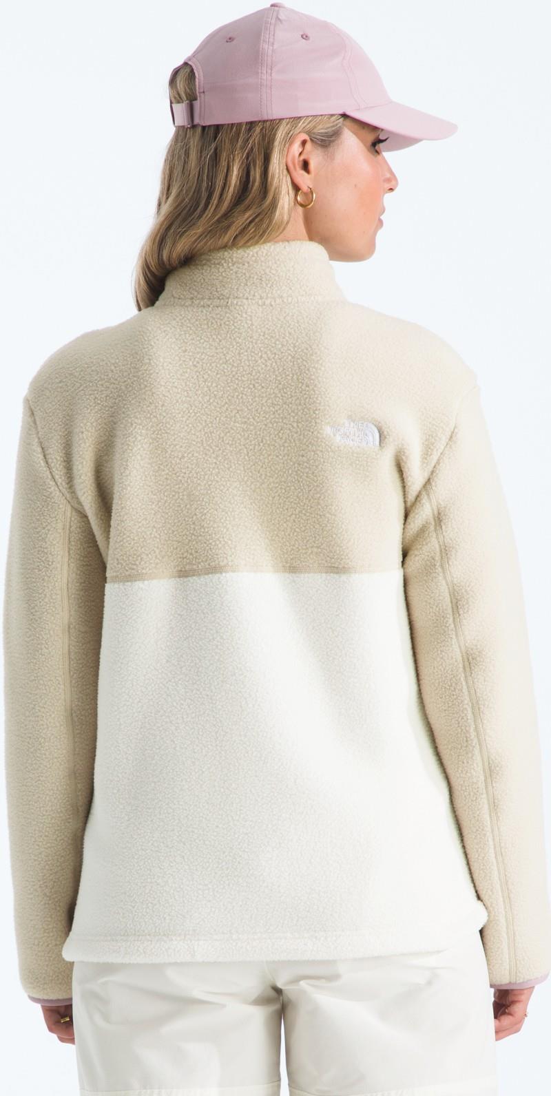 Yumiori Full Zip - Womens - white dune / desert stone / metal pink 1