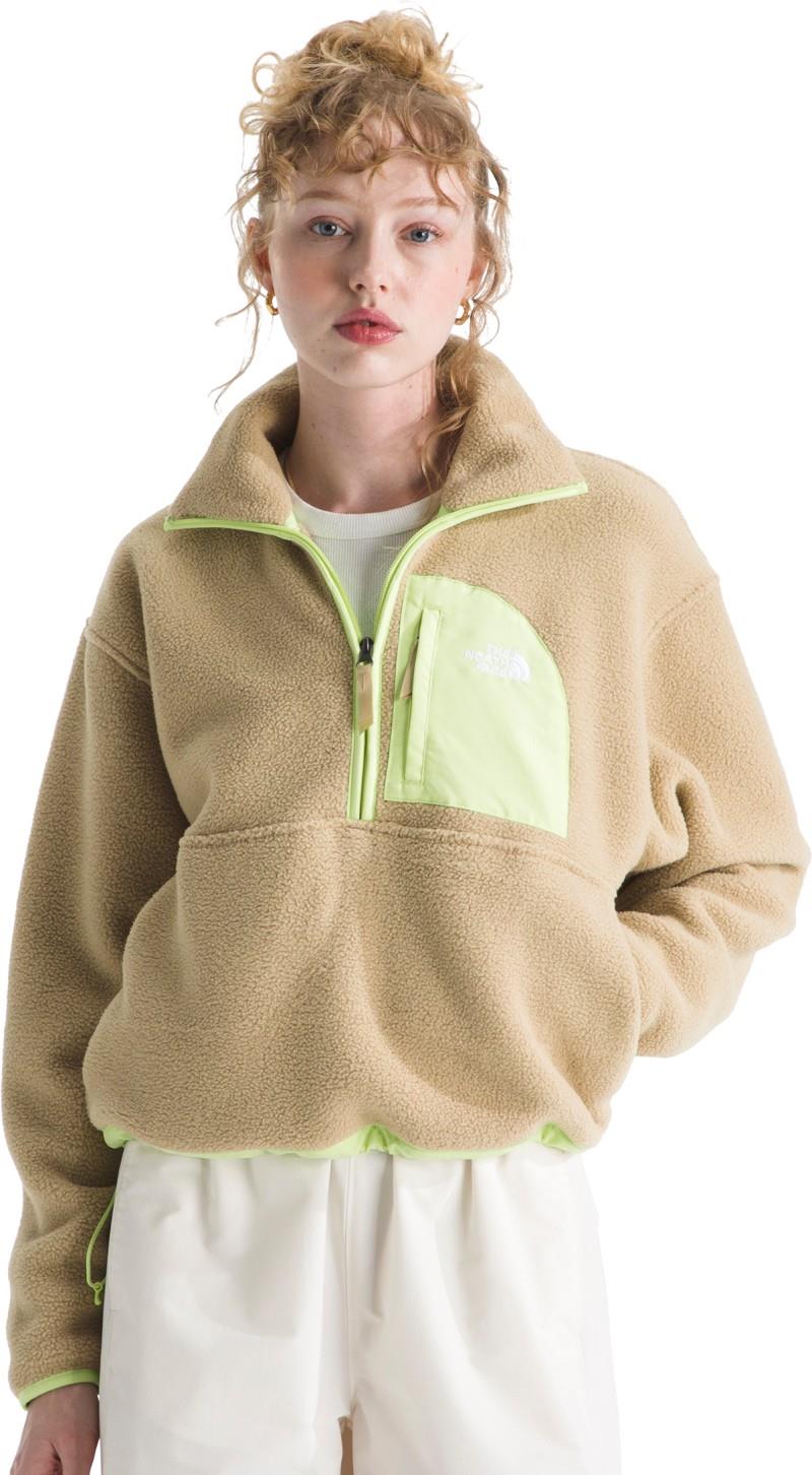 Yumiori Off Peak 1/2 Zip Jacket - Womens - khaki stone / astro lime 1