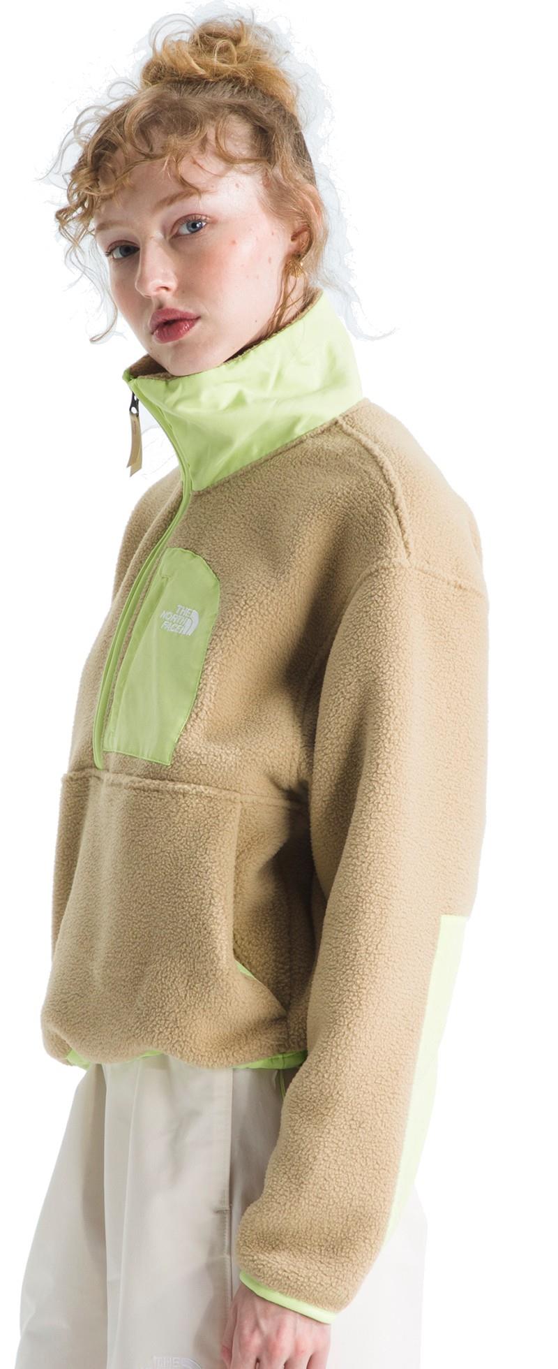 Yumiori Off Peak 1/2 Zip Jacket - Womens - khaki stone / astro lime 1
