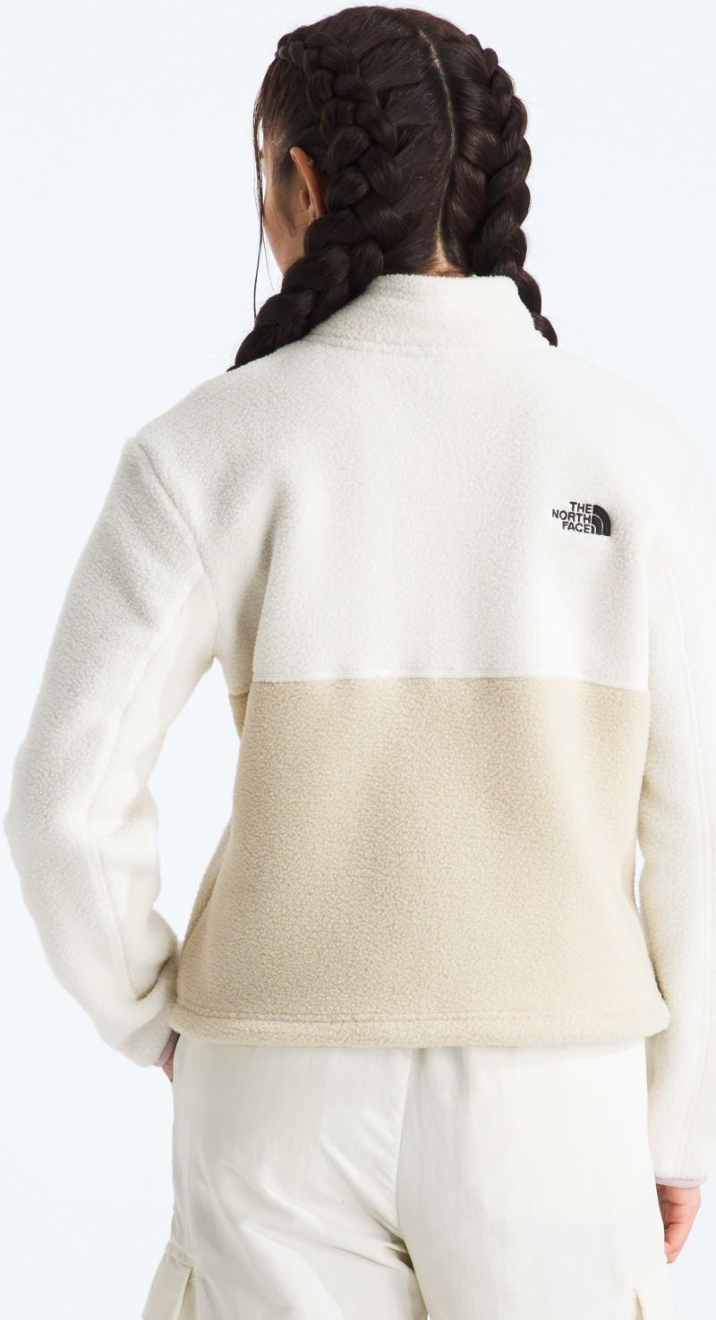 Yumiori Quarter Zip - Womens - desert stone / white dune / metal pink 1