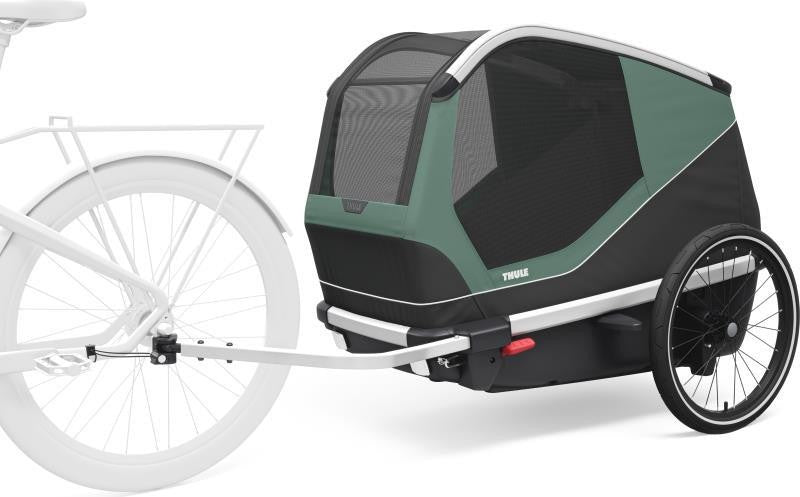Bexey Dog Bike Trailer - Large - hazy green 1