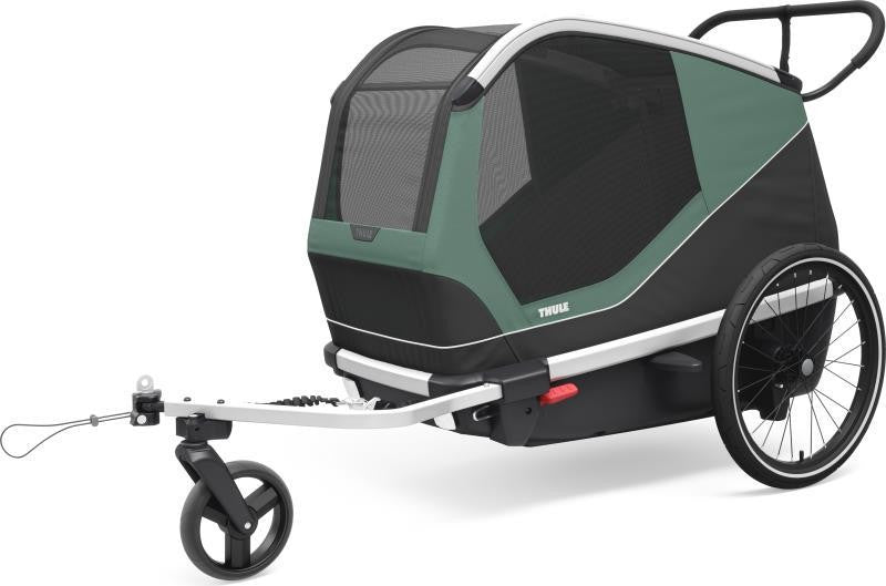 Bexey Dog Bike Trailer - Large - hazy green 1