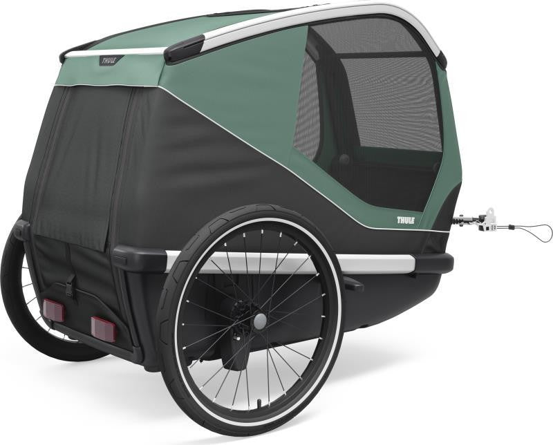 Bexey Dog Bike Trailer - Large - hazy green 1