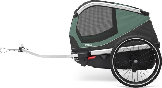 Bexey Dog Bike Trailer - Medium - hazy green 1