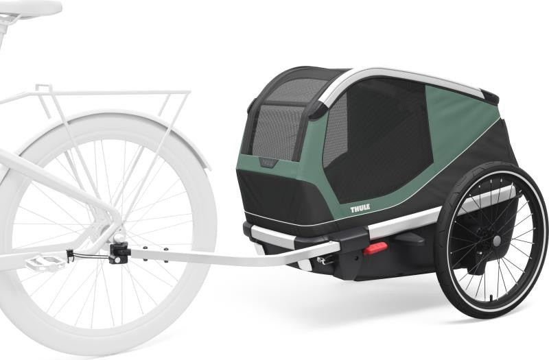Bexey Dog Bike Trailer - Medium - hazy green 1