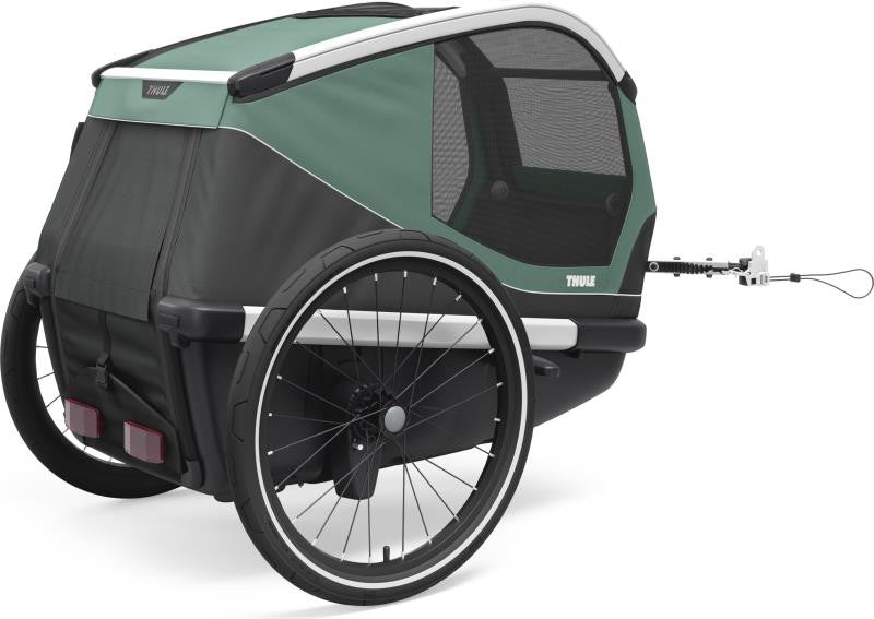 Bexey Dog Bike Trailer - Medium - hazy green 1