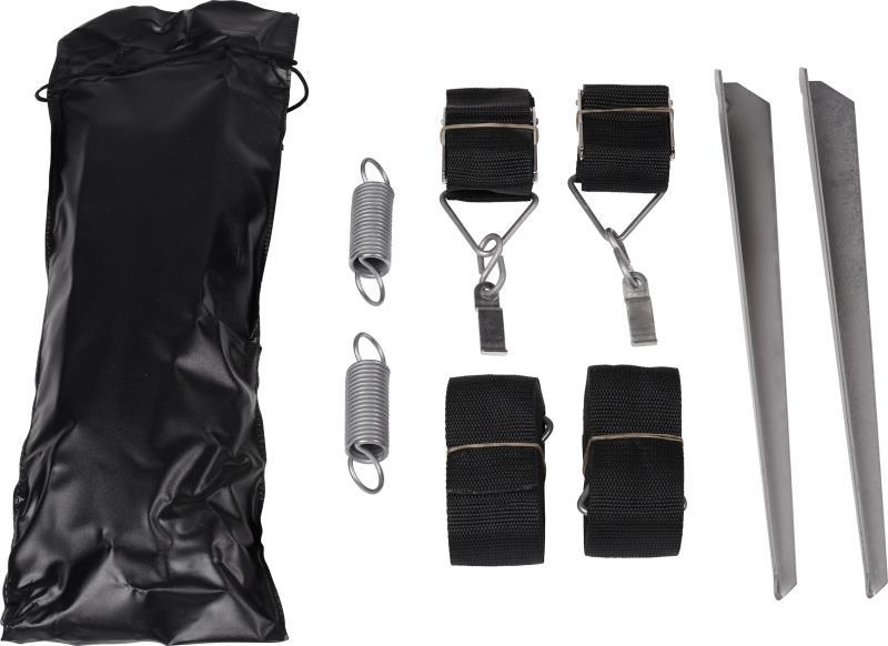 Hold Down Side Strap Kit - Black / Silver 1