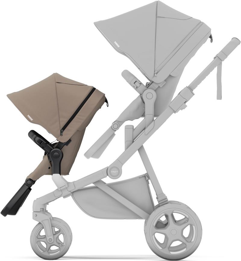 Sleek 2 Sibling Seat - taupe 1