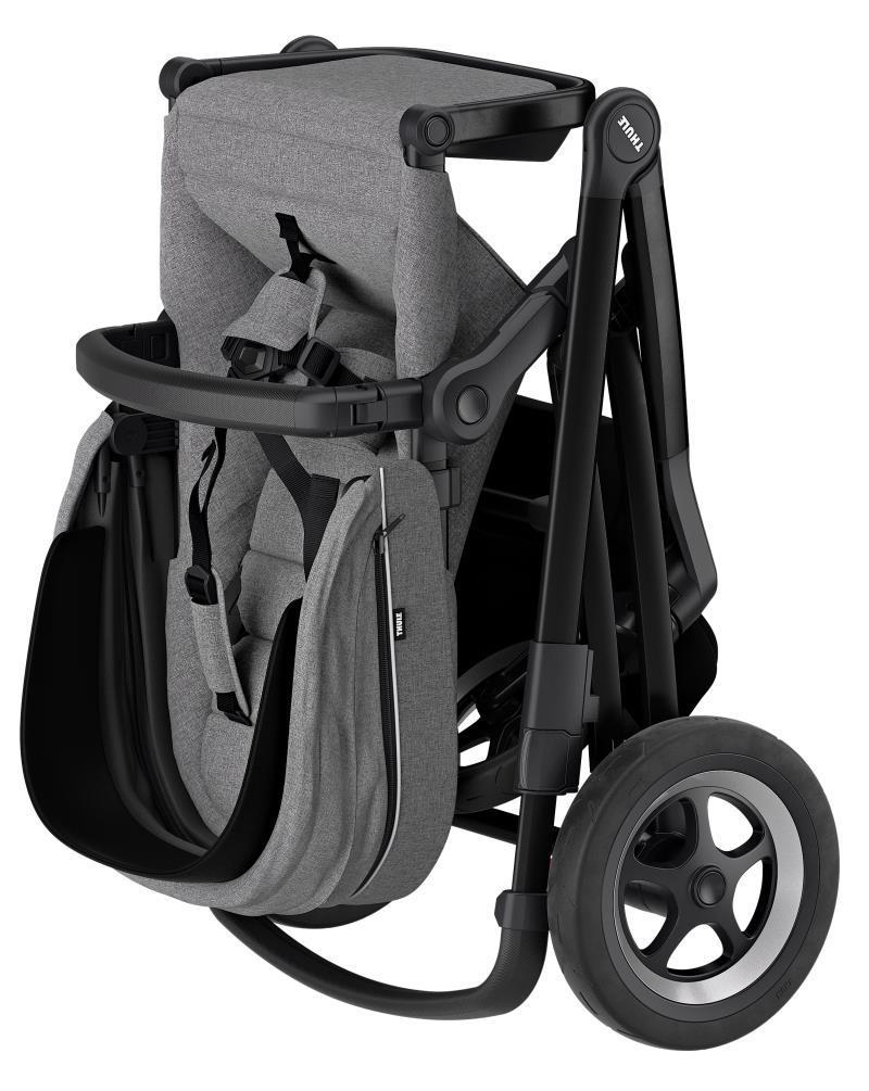 Sleek Stroller - Grey Melange / Black 4