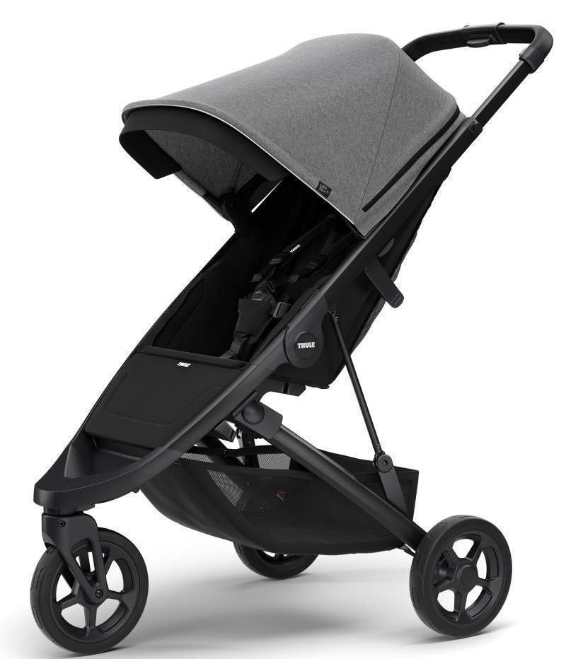 Spring 3-Wheel Stroller - Grey Melange 2