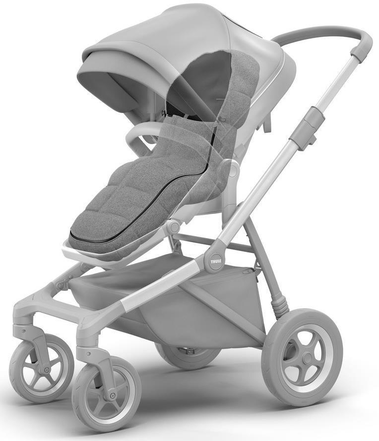 Stroller Footmuff - Grey Melange 2