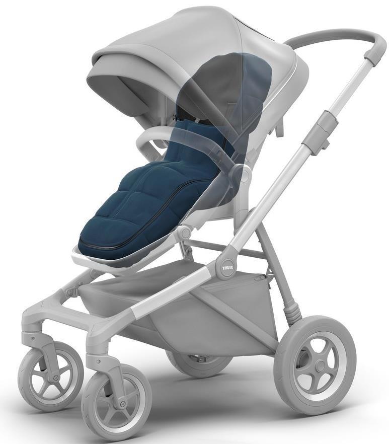 Stroller Footmuff - grey melange 1
