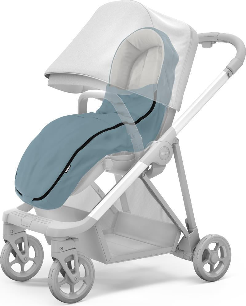 Stroller Footmuff - mid-blue 1