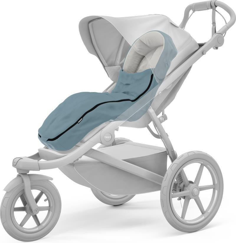 Stroller Footmuff - mid-blue 1