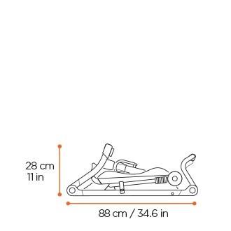 Urban Glide 4-Wheel All-Terrain Stoller - Single - Mid-Blue - mid-blue 1
