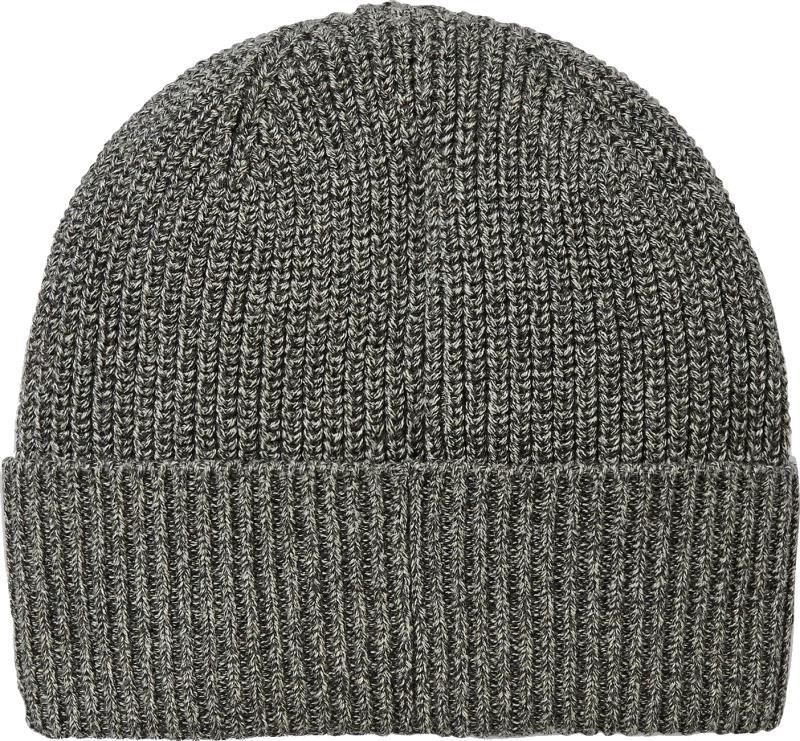 Marl Beanie - black / grey 1