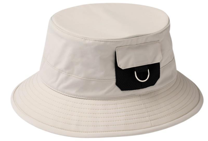 Recycled Pocket Bucket Hat - light stone 1
