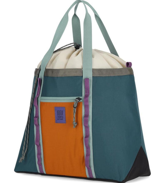 Mountain Utility Tote - pond blue / spice 1
