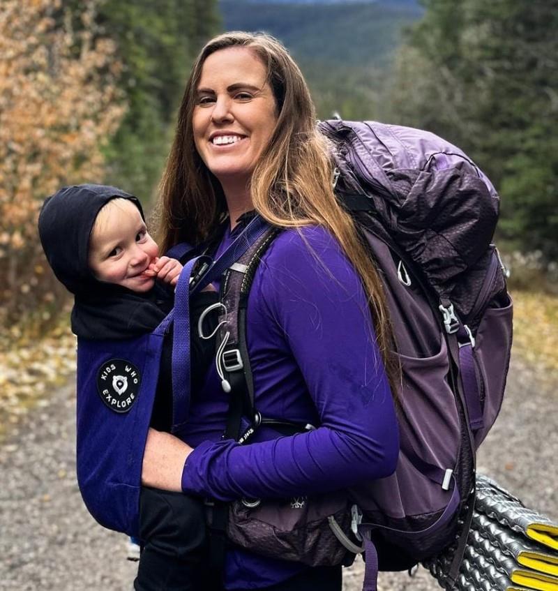 Kid Carrier  - purple with purple straps 1