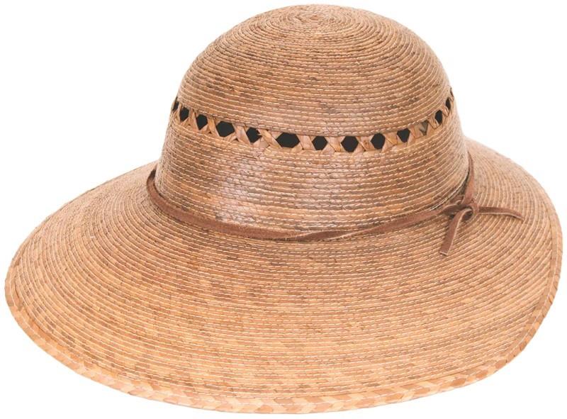 Laurel Lattice Sun Hat - straw 1