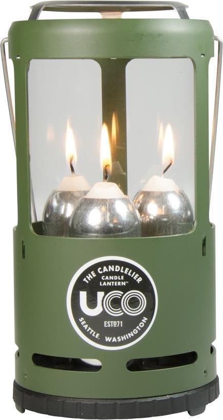 Candlelier Lantern - Coloured 3 Candle - Green 1