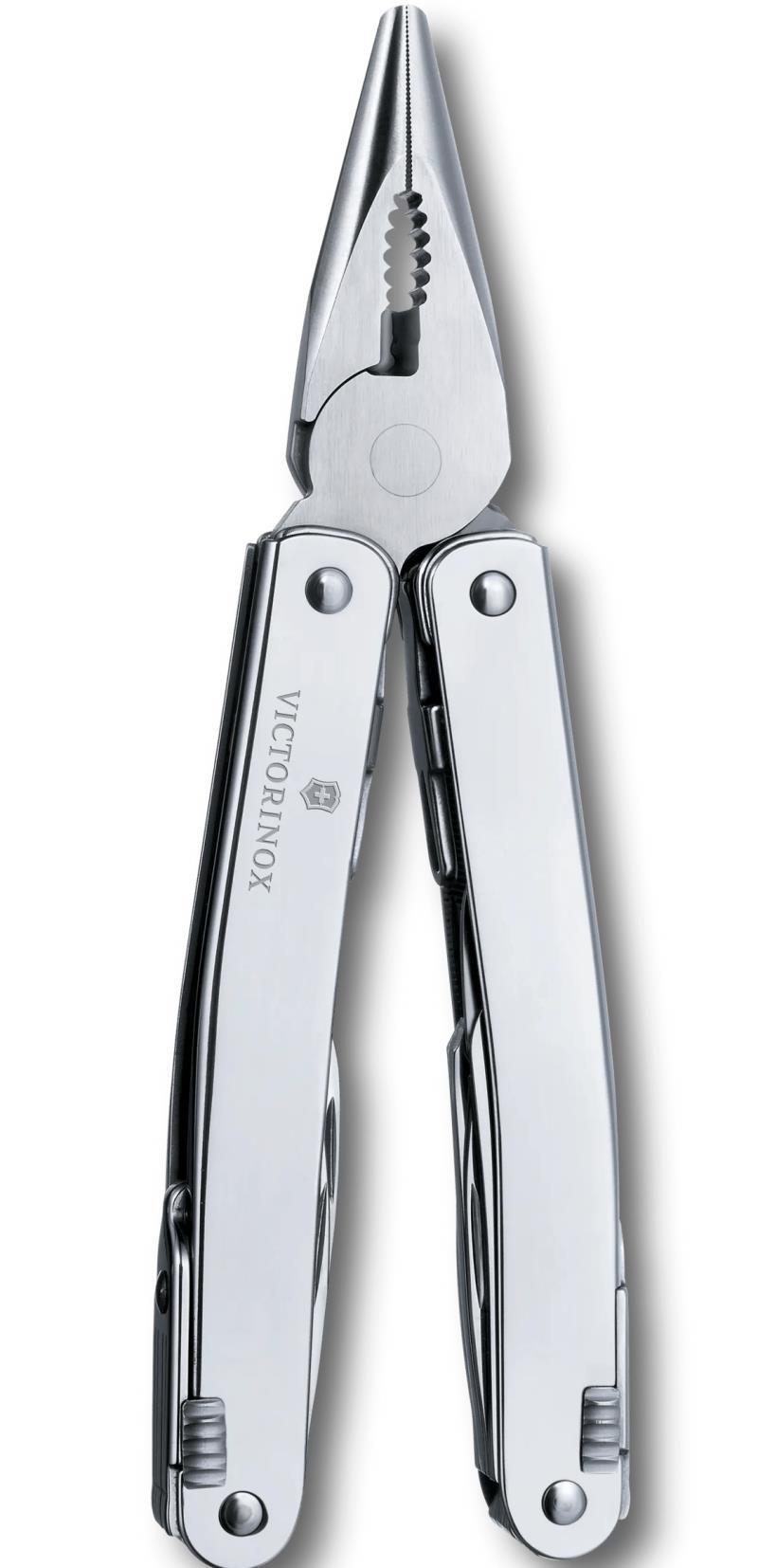 Swiss Tool Spirit X w/ Leather Pouch - silver 1